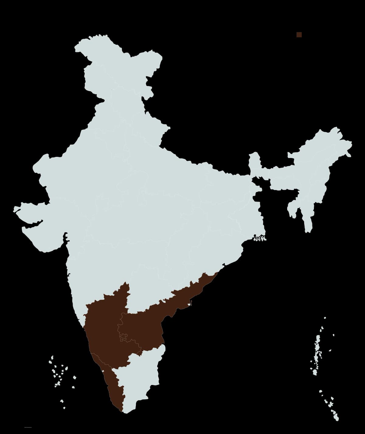 India Cocoa Map