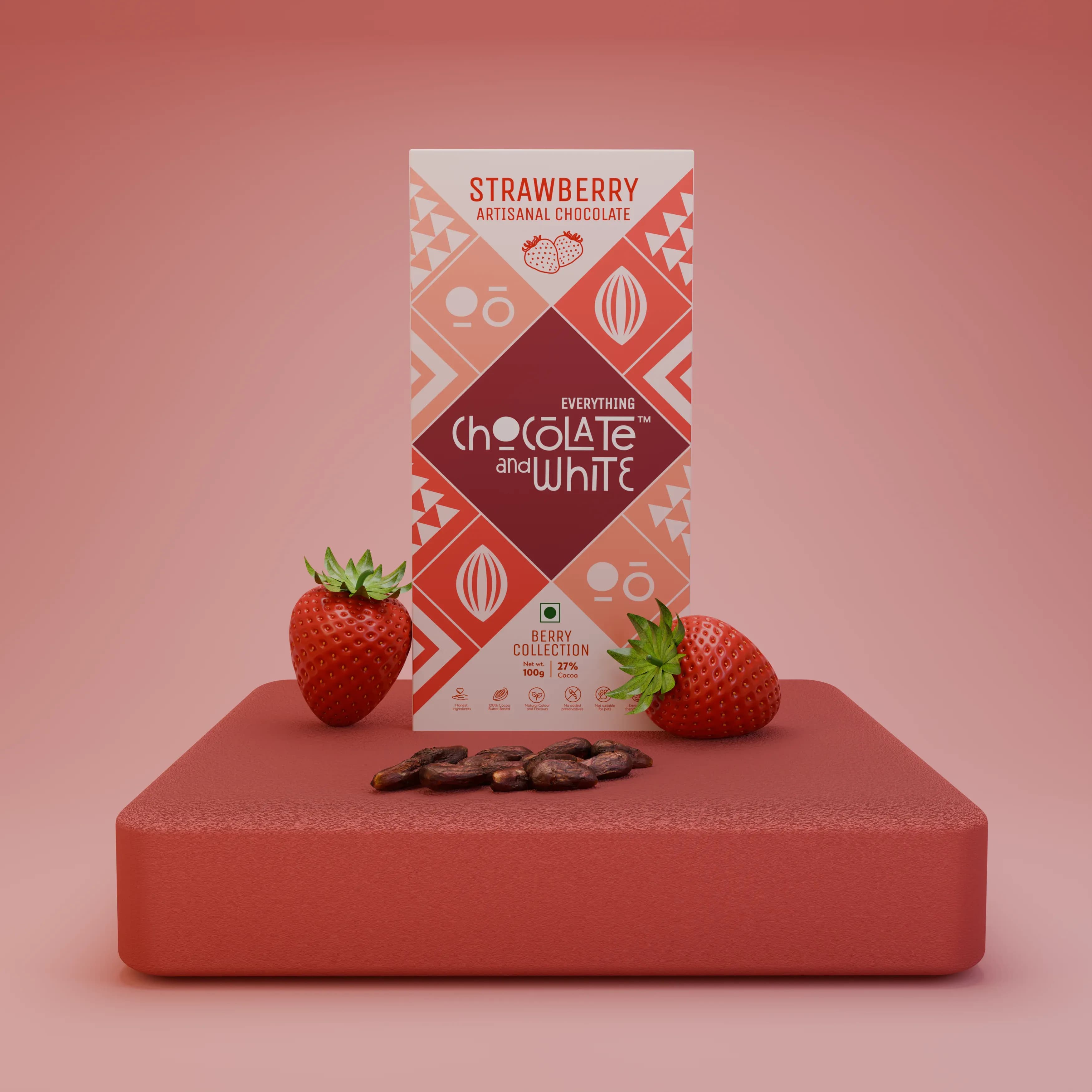 Strawberry Artisanal Chocolate - White