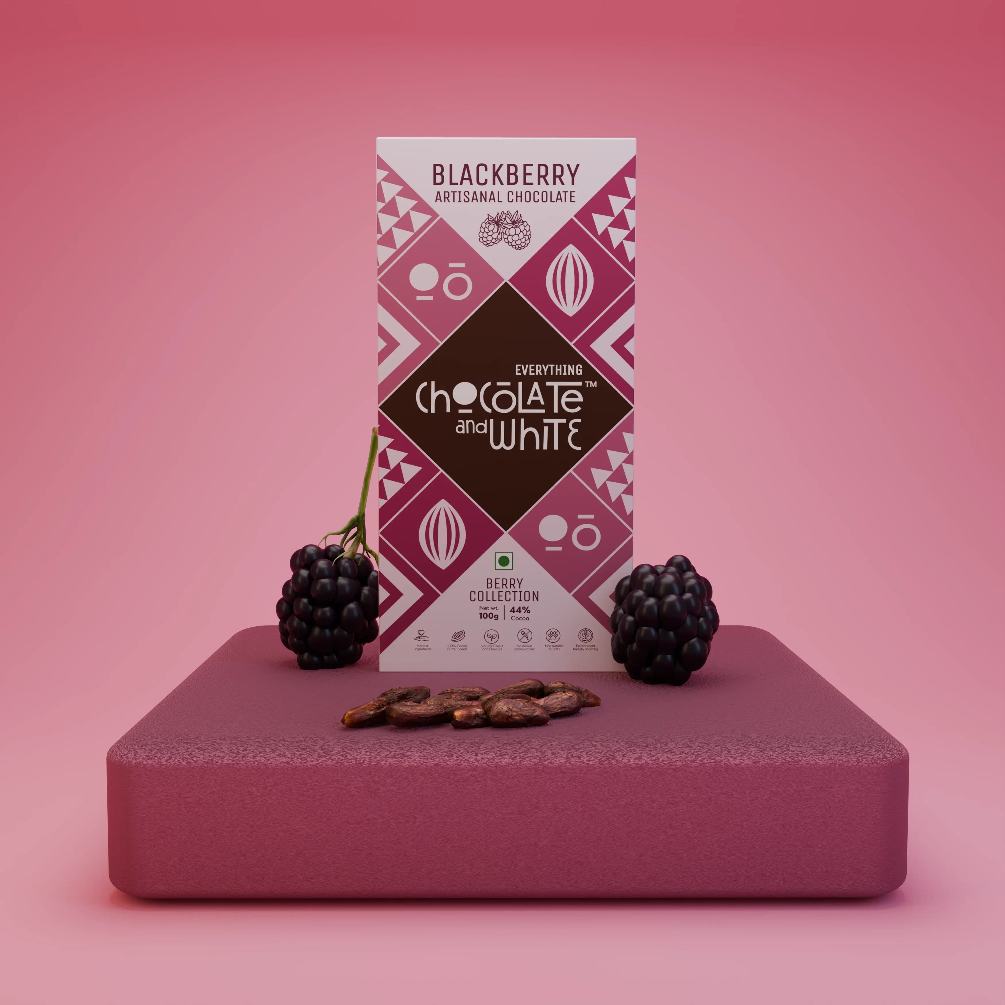 Blackberry Artisanal Chocolate - 44% Dark