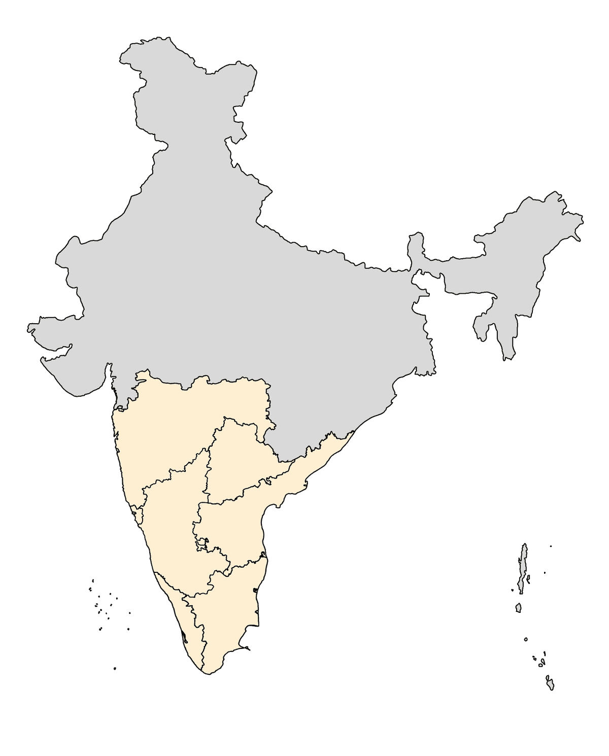 India Cocoa Map