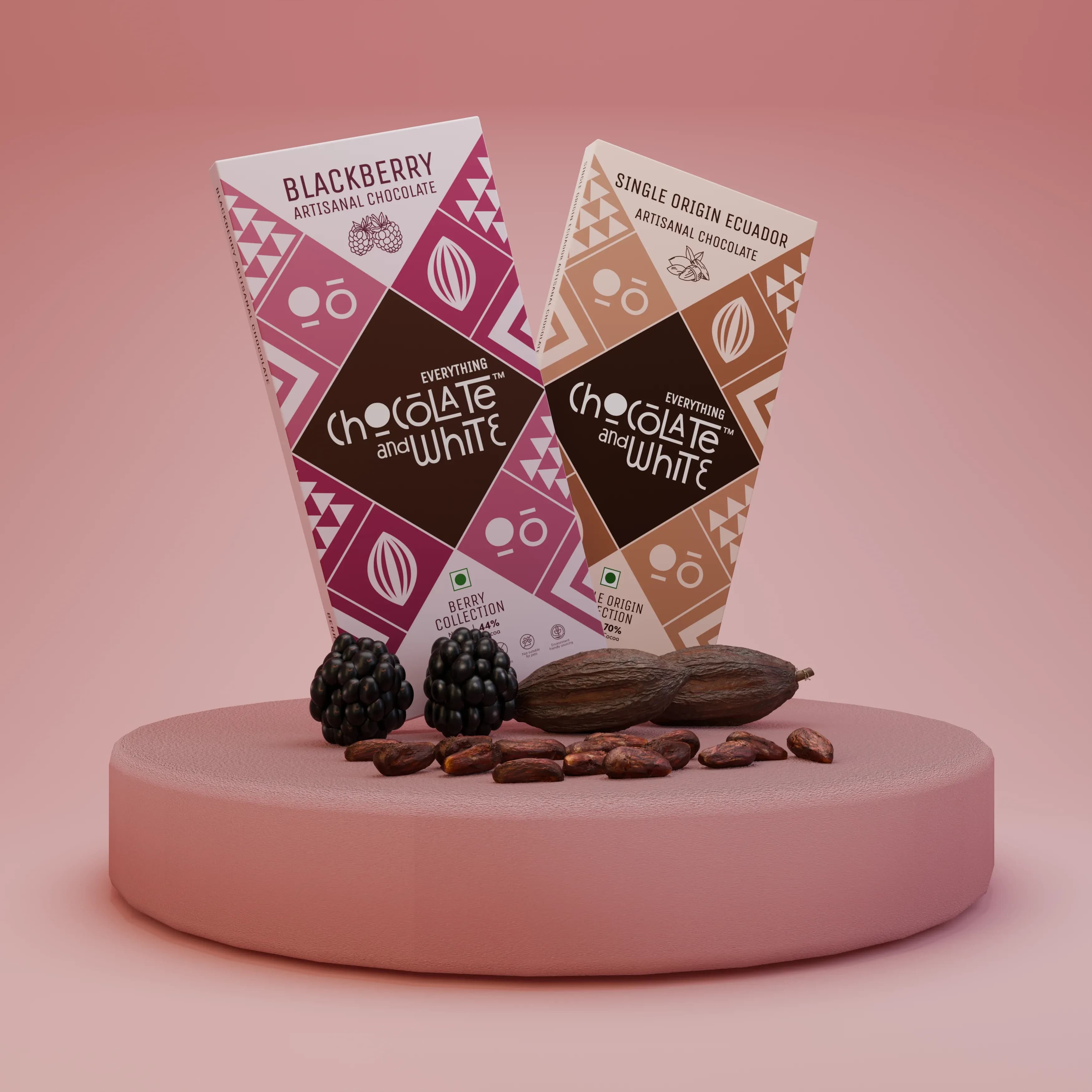 Blackberry Artisanal Chocolate - Dark Chocolate || Single Origin Ecuador Artisanal Chocolate - Dark Chocolate