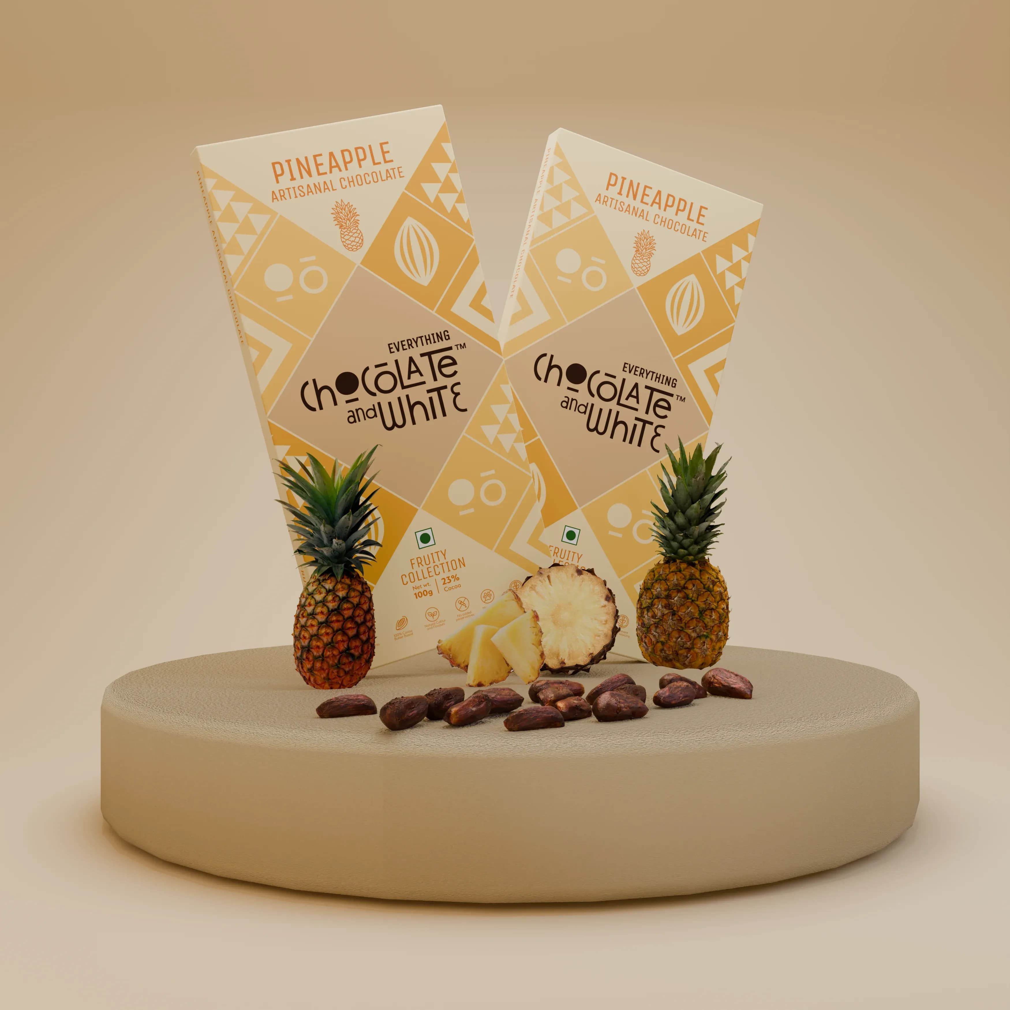 Pineapple Artisanal Chocolate - White Chocolate || Pineapple Artisanal Chocolate - White Chocolate