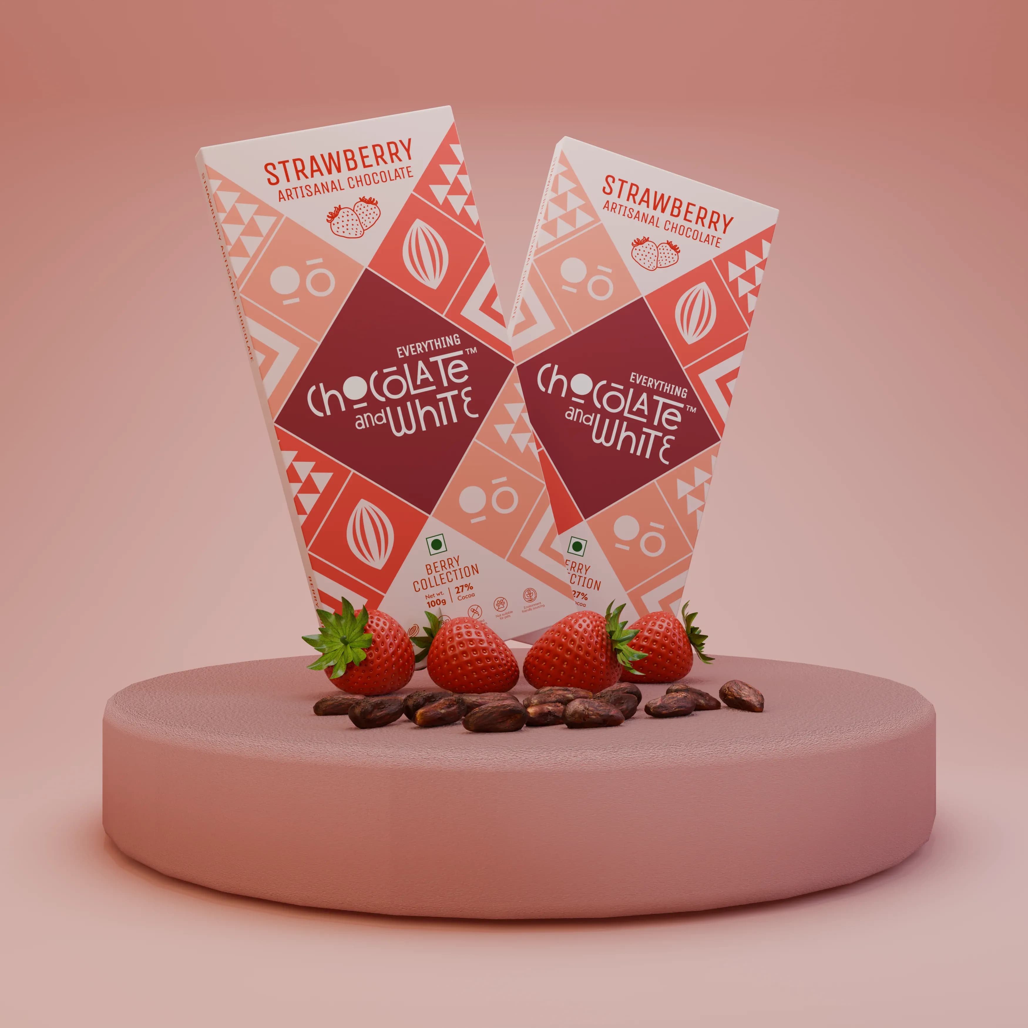 Strawberry Artisanal Chocolate - Milk Chocolate || Strawberry Artisanal Chocolate - Milk Chocolate